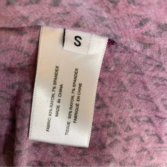 PROENZA SCHOULER WHITE LABEL Jersey Crewneck Shirt Magenta and Black Size S NWT - Picture 9 of 13